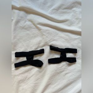 ⚫️BLACK IHEARTRAVES STRETCHY LEG GARTERS⚫️